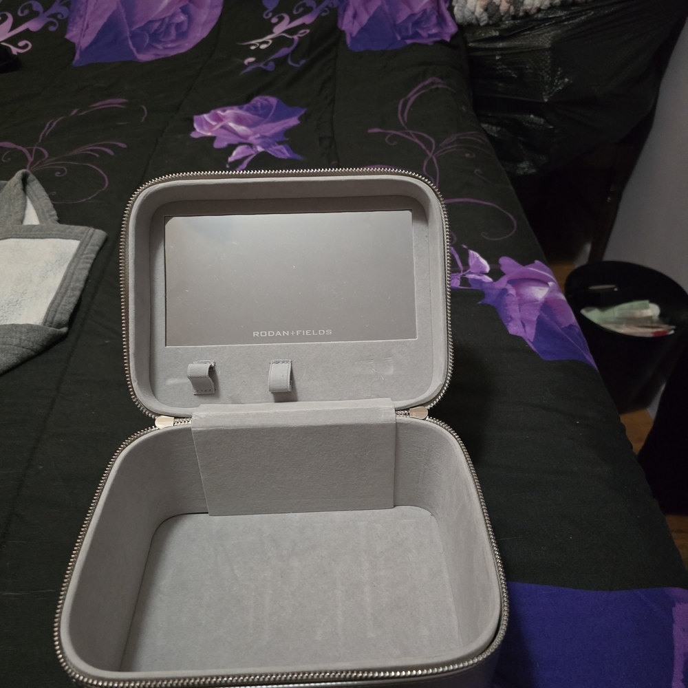 Rodan + Fields Gray Makeup Brush Case